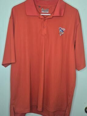 Orange Lg Loose Under Armour Polo